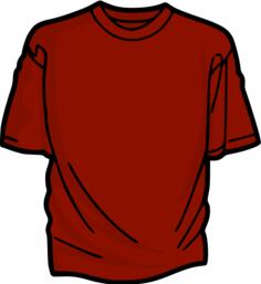 Red t-shirt vector graphics