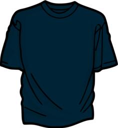 Dark bluet-shirt vector drawing