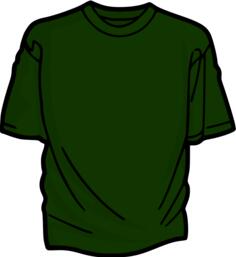 Dark green t-shirt vector illustration