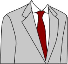 Light grey suit jacket vector image