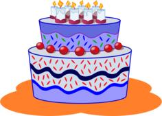 Birthday cake vector image