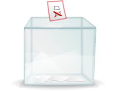 Ballot box vector clip art