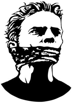Freedom of speech symbol vector image