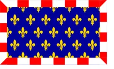Touraine region flag vector image