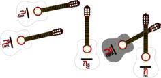 Vector image of acoustic guitar