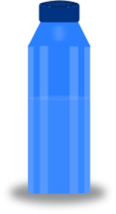 Water bottle vector drawing