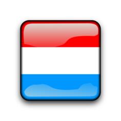 Luxembourg flag vector button