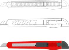 Paper cutters vector drawing