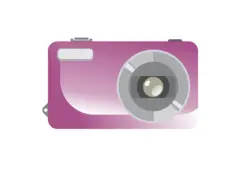 Digital camera vector drawing