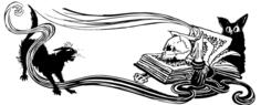 Cat and mouse chase vector illustration