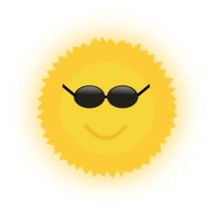 Cool Sun vector image