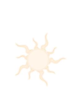 Pale sun vector image
