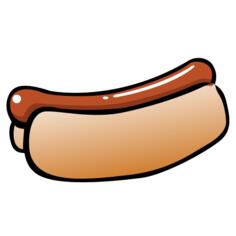 Hot dog vector image