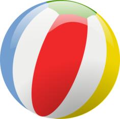 Vector illustration of beach ball
