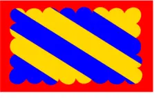 Nivernais region flag vector illustration