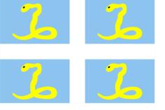 Martinique region flag vector clip art