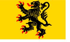 Nord-Pas de Calais region flag vector drawing