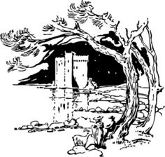 St Honorat Island vector image