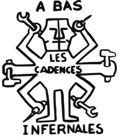Infernal work pace poster vector image
