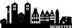 View of Münster vector clip art
