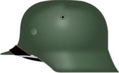 Vector graphics of German Stahlhelm from World War II
