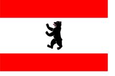 Flag of Berlin vector graphics