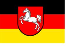 Flag of Lower Saxony region vector graphics