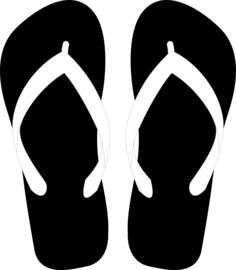 Flipflops vector clip art