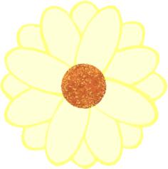 Vector image of daisy petals