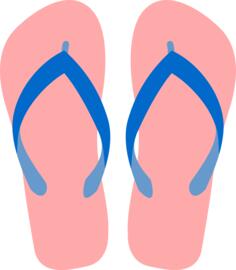 Flipflops vector clip art
