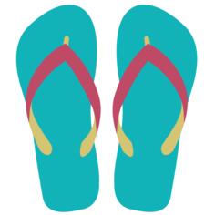 Flipflops vector clip art
