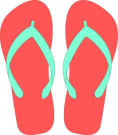 Flipflops vector clip art