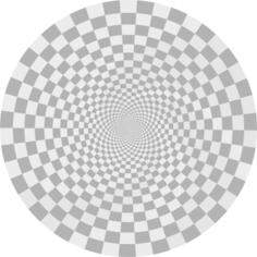 Illusion pattern drawing vector image