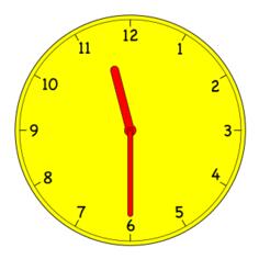Analogue clock vector image