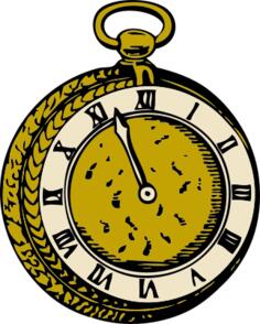 Old pocket watch vector illustration