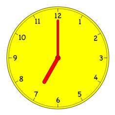 Analogue clock vector illustration