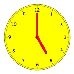 Analogue clock vector image