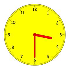 Analogue clock vector graphics