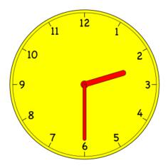 Analogue clock vector image