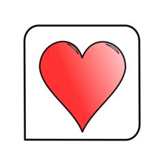 Playing card spade vector sign