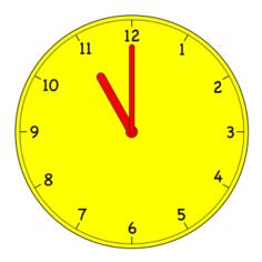Analogue clock vector image