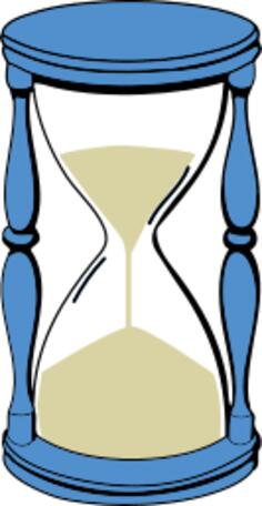 Sand hourglass vector image