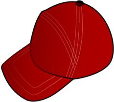Red cap vector image