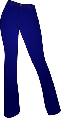 Blue jeans vector image