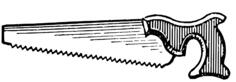 Vector clip art of handsaw