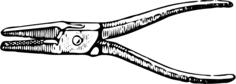 Needlenose pliers vector image