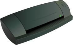 Card scanner vector image