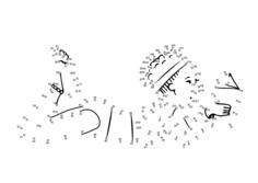 Sunbather connect the dots vector image