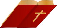 Bible open vector image
