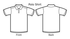 Polo shirt template vector image